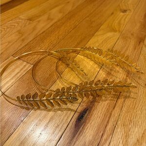3 GREEK GODDESS GOLD LEAF HAIR BANDS -COSTUME ACCESSORY